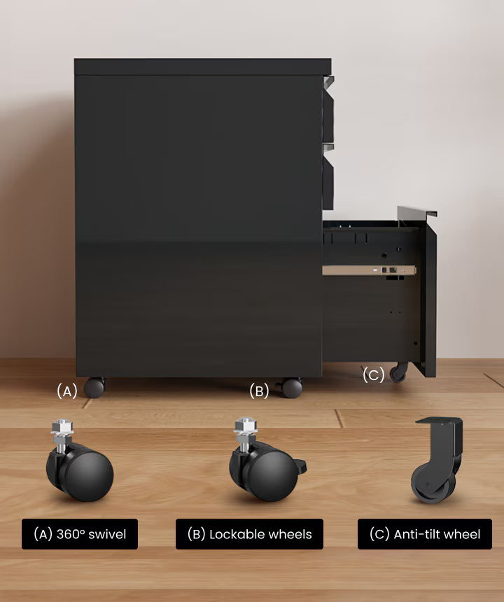 Rolling Cabinet with Drawers
